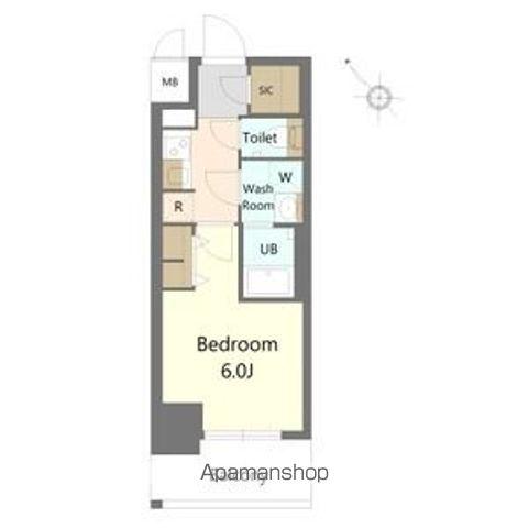 S-RESIDENCE野並駅前BROAD(1K/3階)の間取り写真