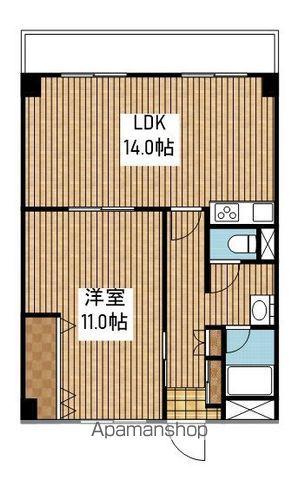 ライフコア笹口(1LDK/7階)の間取り写真