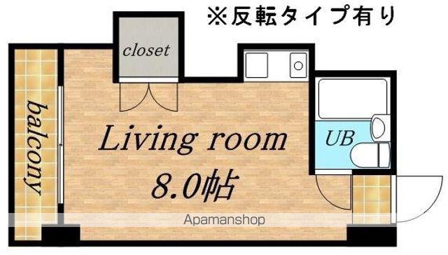 サイレンス医大前(ワンルーム/6階)の間取り写真