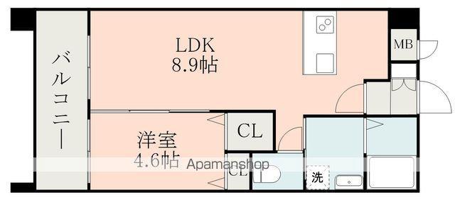 S-FORT平成けやき通(1LDK/6階)の間取り写真