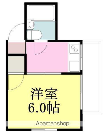 土居田コーポ(1K/2階)の間取り写真