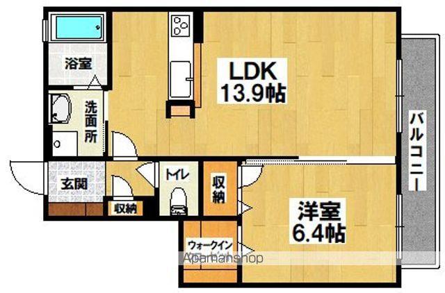 シャーメゾン深井(1LDK/1階)の間取り写真