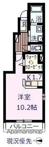 サウス セレーノ(ワンルーム/1階)の間取り写真