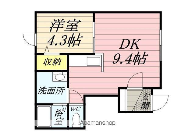 ラピスⅡ(1LDK/1階)の間取り写真