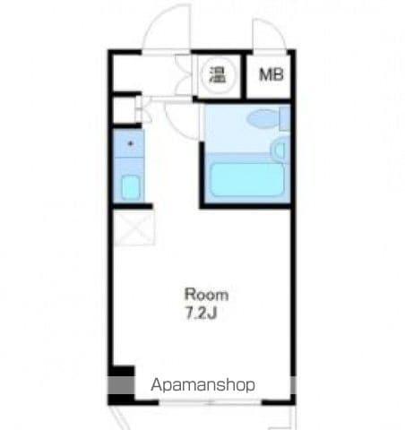 藤和伊勢佐木町ハイタウン(ワンルーム/8階)の間取り写真