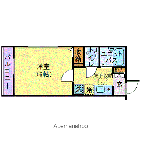 フェリーチェ阿佐ヶ谷Ⅴ(1K/1階)の間取り写真