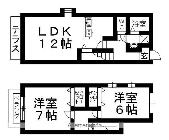グランシャリオ(2LDK)の間取り写真