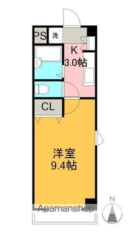 MINT HOUSE(1K/3階)の間取り写真