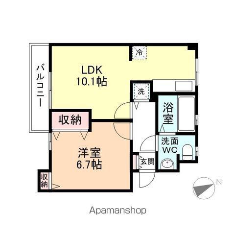 レジェンドⅡ(1LDK/2階)の間取り写真