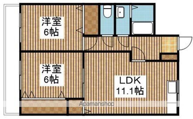 ALF-E(2LDK/4階)の間取り写真