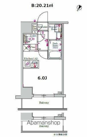 スカイコートパレス西横浜(ワンルーム/11階)の間取り写真