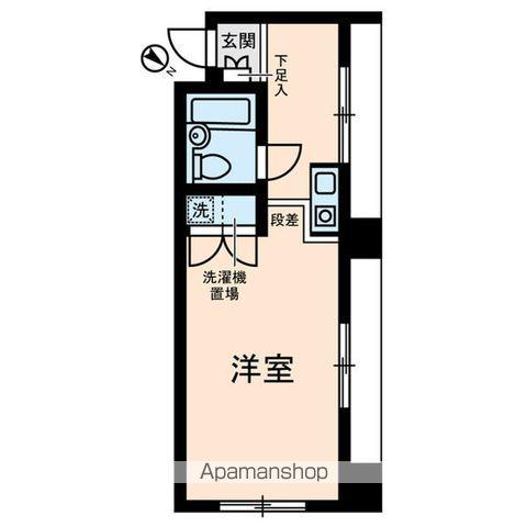 ダイヤモンドレジデンス南大塚(ワンルーム/2階)の間取り写真