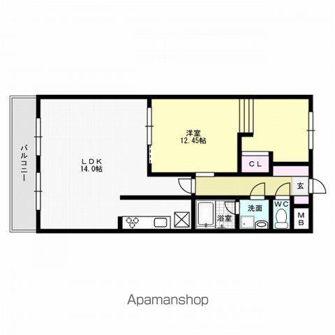 ルネス アヴェニール(1LDK/1階)の間取り写真