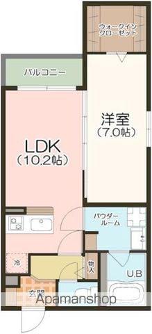 ニンフェンブルグ堀田(1LDK/1階)の間取り写真