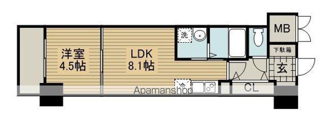 ロイヤルレジェンド西大津弐番館(1LDK/5階)の間取り写真