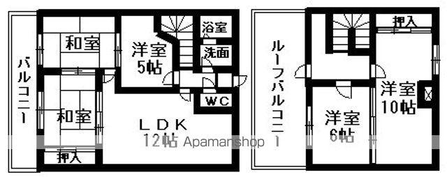 新日半田住吉ビル(4LDK/5階)の間取り写真