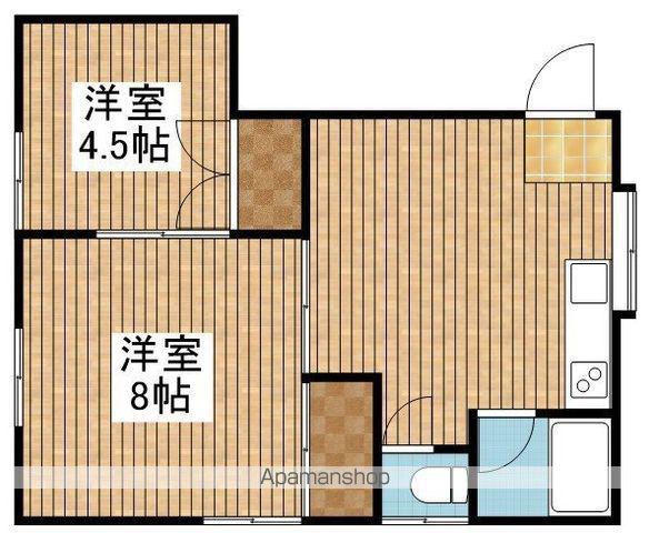 ハイツ香華(2K/2階)の間取り写真