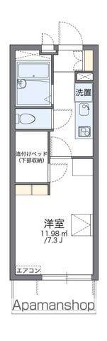 レオパレスグレイス(1K/1階)の間取り写真