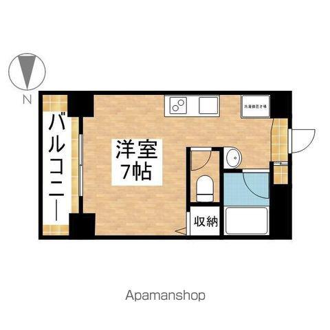 オーシャンハイツ栄(ワンルーム/3階)の間取り写真