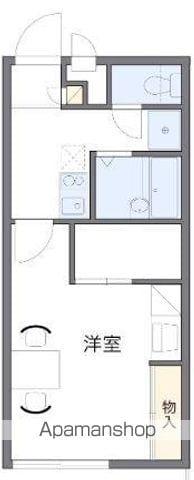 レオパレスKARATACHI(1K/1階)の間取り写真
