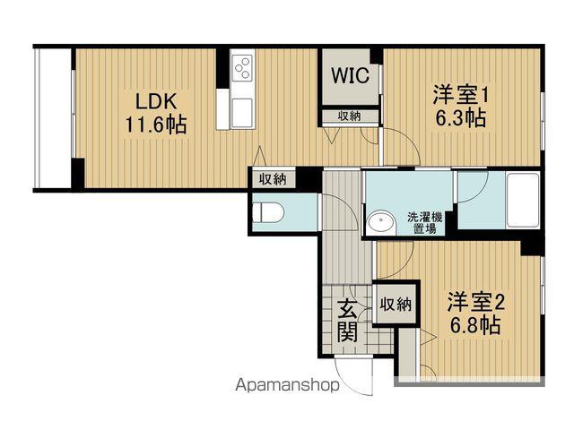 シャーメゾンノースグレイス(2LDK/1階)の間取り写真