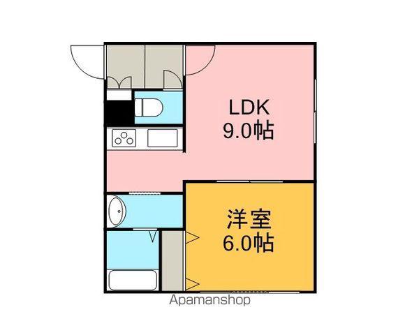 STABLE中島(1LDK/1階)の間取り写真