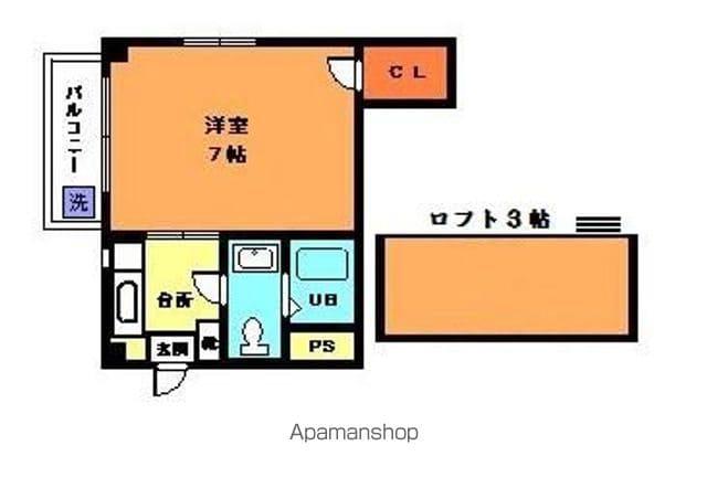 キャッスルEYAⅡ(1K/5階)の間取り写真