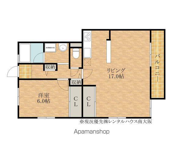 ESPACIO(1LDK/1階)の間取り写真