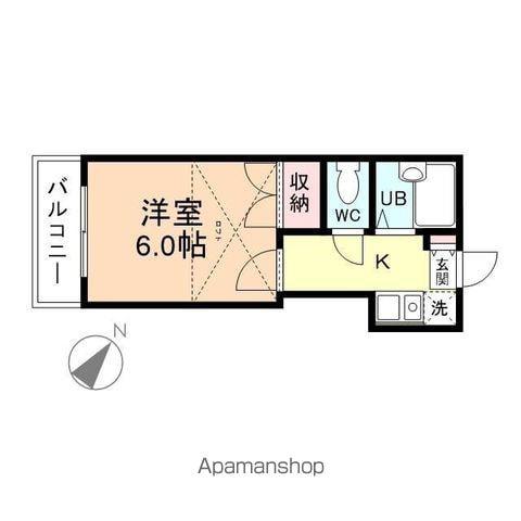 フジパレス石金(1K/2階)の間取り写真