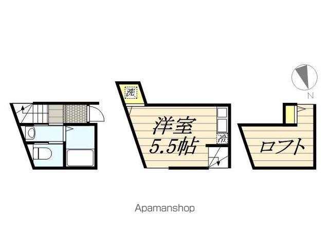 ツァィト岩瀬(ワンルーム/1階)の間取り写真