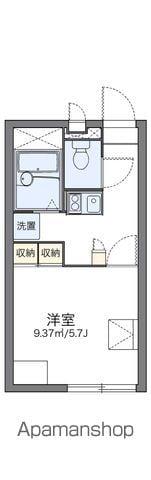 レオパレスしらさぎ(1K/2階)の間取り写真