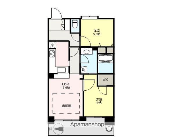 ユニ・アルス吹上プレジオ 202号(2LDK/2階)の間取り写真