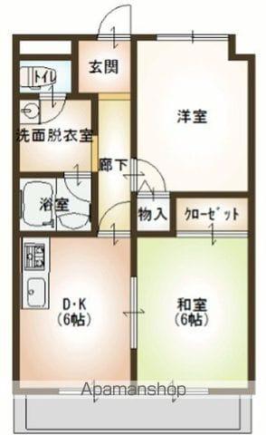 ベネツィアマンション(2DK/3階)の間取り写真