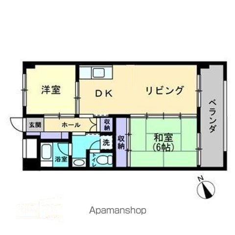 パルティーレ(2LDK/2階)の間取り写真