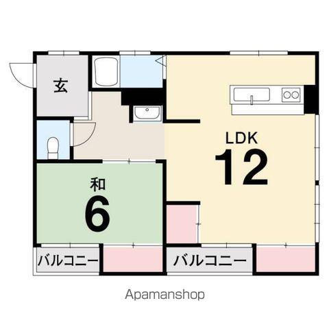 ルチーア三番町(1LDK/3階)の間取り写真