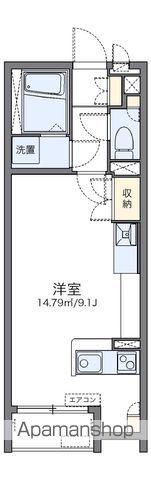 レオネクストサン トラップ郡山(ワンルーム/1階)の間取り写真