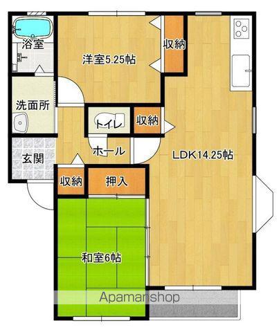 フルハウス(2LDK/2階)の間取り写真