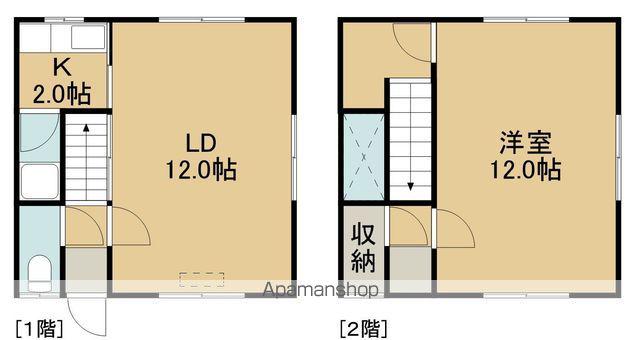 パレスおーまち(1LDK/2階)の間取り写真