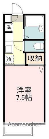 セフィラ若林A(1K/2階)の間取り写真