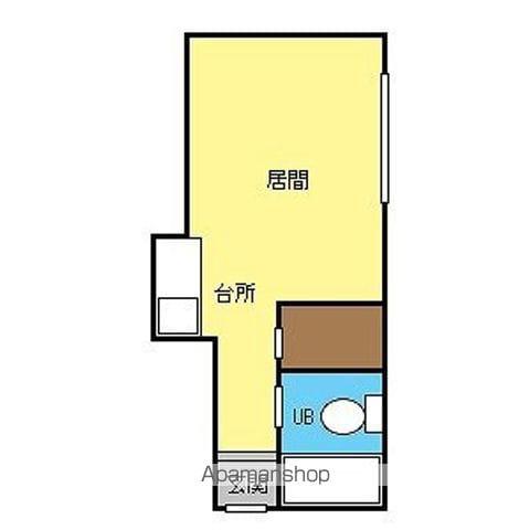 コーポ福田Ⅱ(1K/3階)の間取り写真