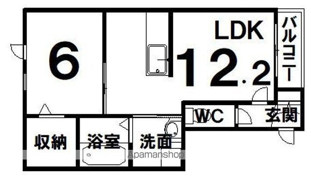 リヴェールT(1LDK/3階)の間取り写真