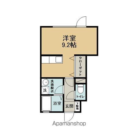 フォレスト悠(ワンルーム/1階)の間取り写真