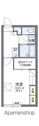 レオパレス ルナセレーネ(1K/2階)の間取り写真