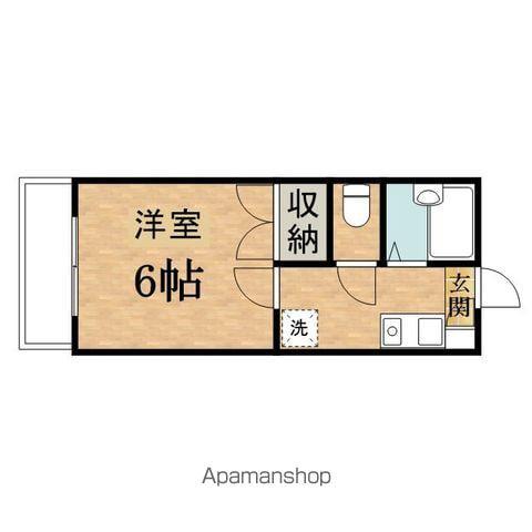 ヒルサイドコート(1K/1階)の間取り写真