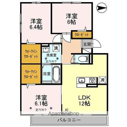 セブンワンテン L(3LDK/3階)の間取り写真