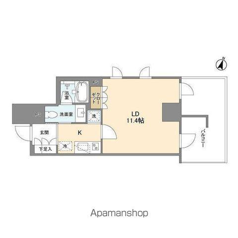 LASANTE麹町(1K/7階)の間取り写真