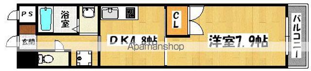 南海電鉄高野線 北野田駅 バス乗車時間：21分 真福寺公園前バス停で下車 徒歩2分 5階建 築19年(1DK/5階)の間取り写真