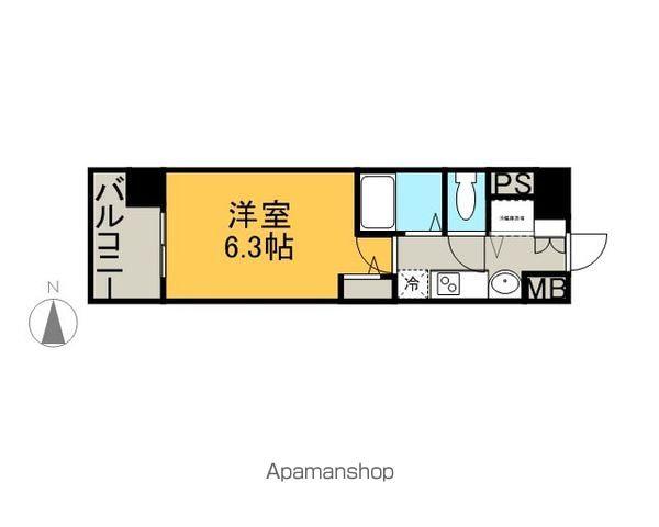 プレサンス桜通グレイス(1K/5階)の間取り写真