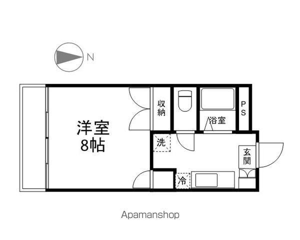 若里グリーンハイツ(1K/3階)の間取り写真