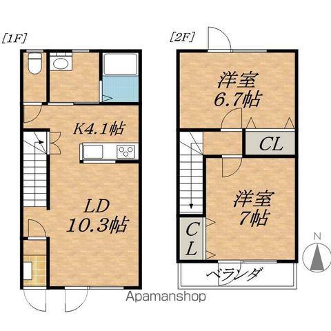 ＫＭ−Ⅴ(2LDK)の間取り写真